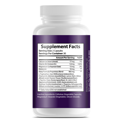 Night Now Supplement Facts